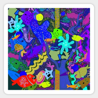 Puzzles of Underwater Sticker